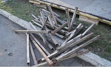В Зеленограде демонтировали незаконную конструкцию